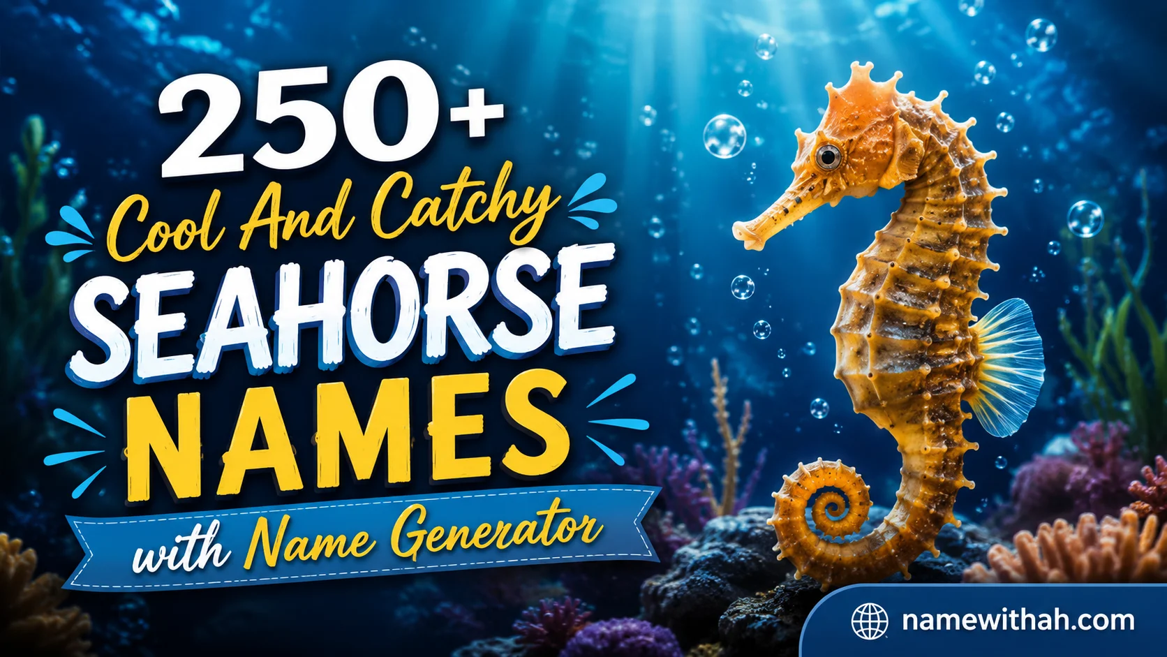 Cool And Catchy Seahorse Names with Name