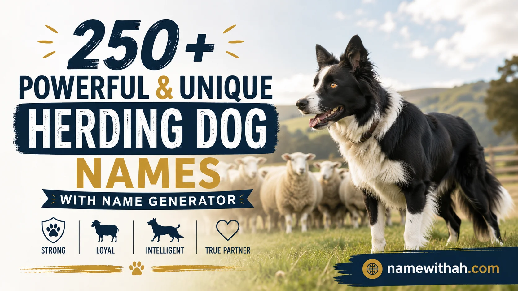 Powerful & Unique Herding Dog Names With Name Generator